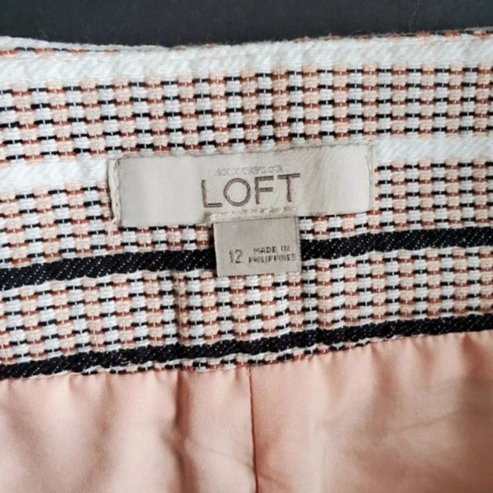 Loft Tweed Striped Skirt - Picture 3 of 9